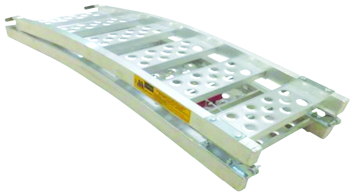 Dual Curved Aluminium Folding Ramp