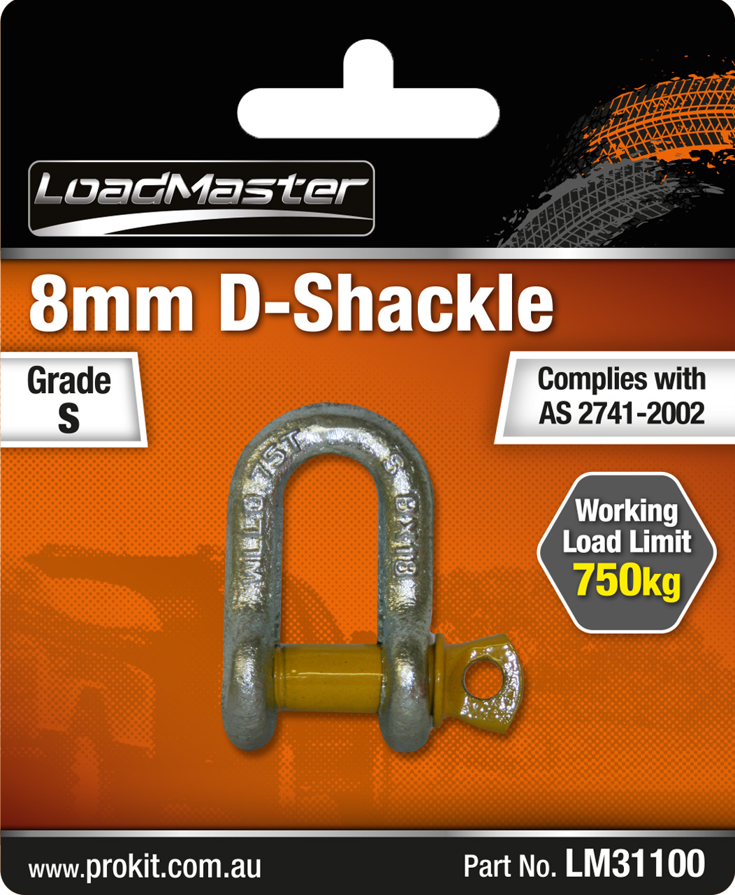 8mm D-Shackle