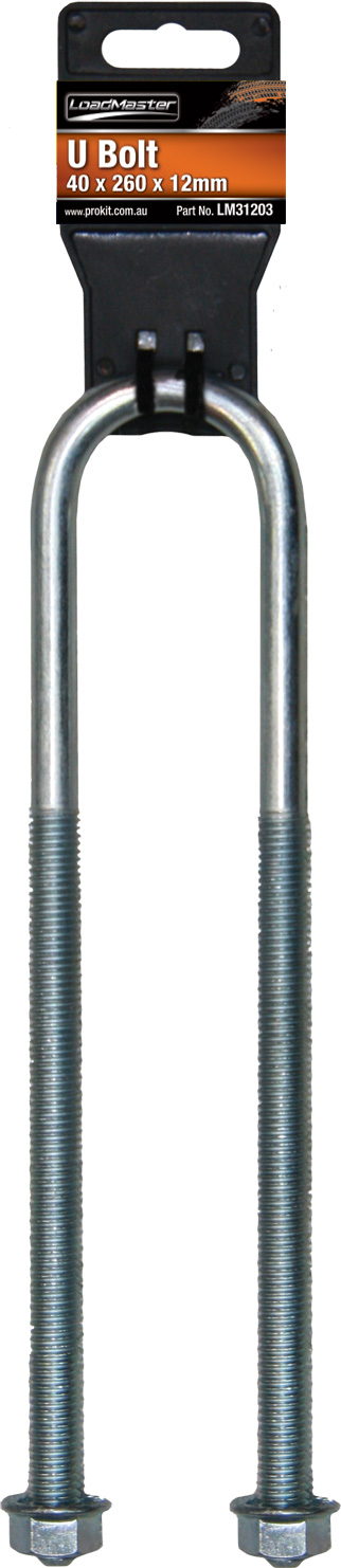 U Bolt – Round 40 x 12 x 260mm