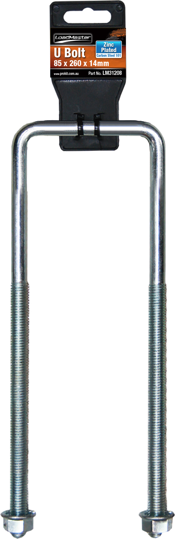 U Bolt – Square 85 x 14 x 260mm