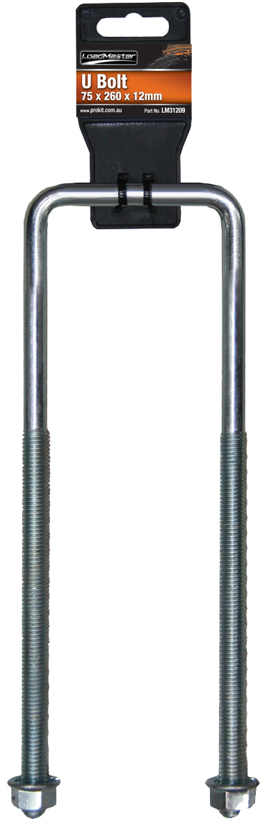 U Bolt – Square 75 x 12 x 260mm