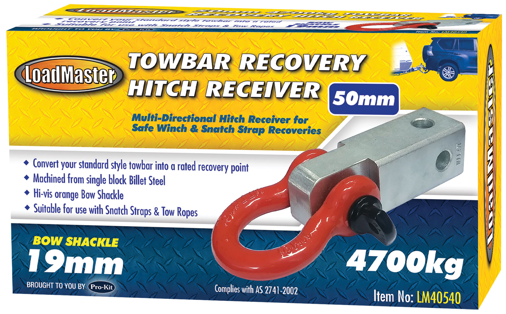4,700kg Towbar Recovery Hitch Receiver