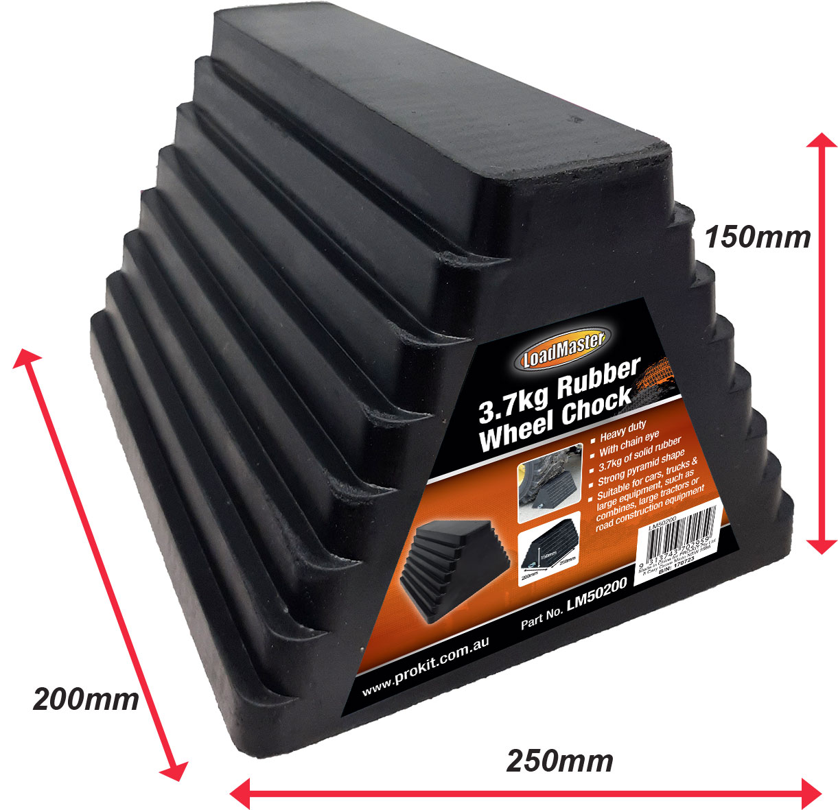 3.7kg Rubber Wheel Chock