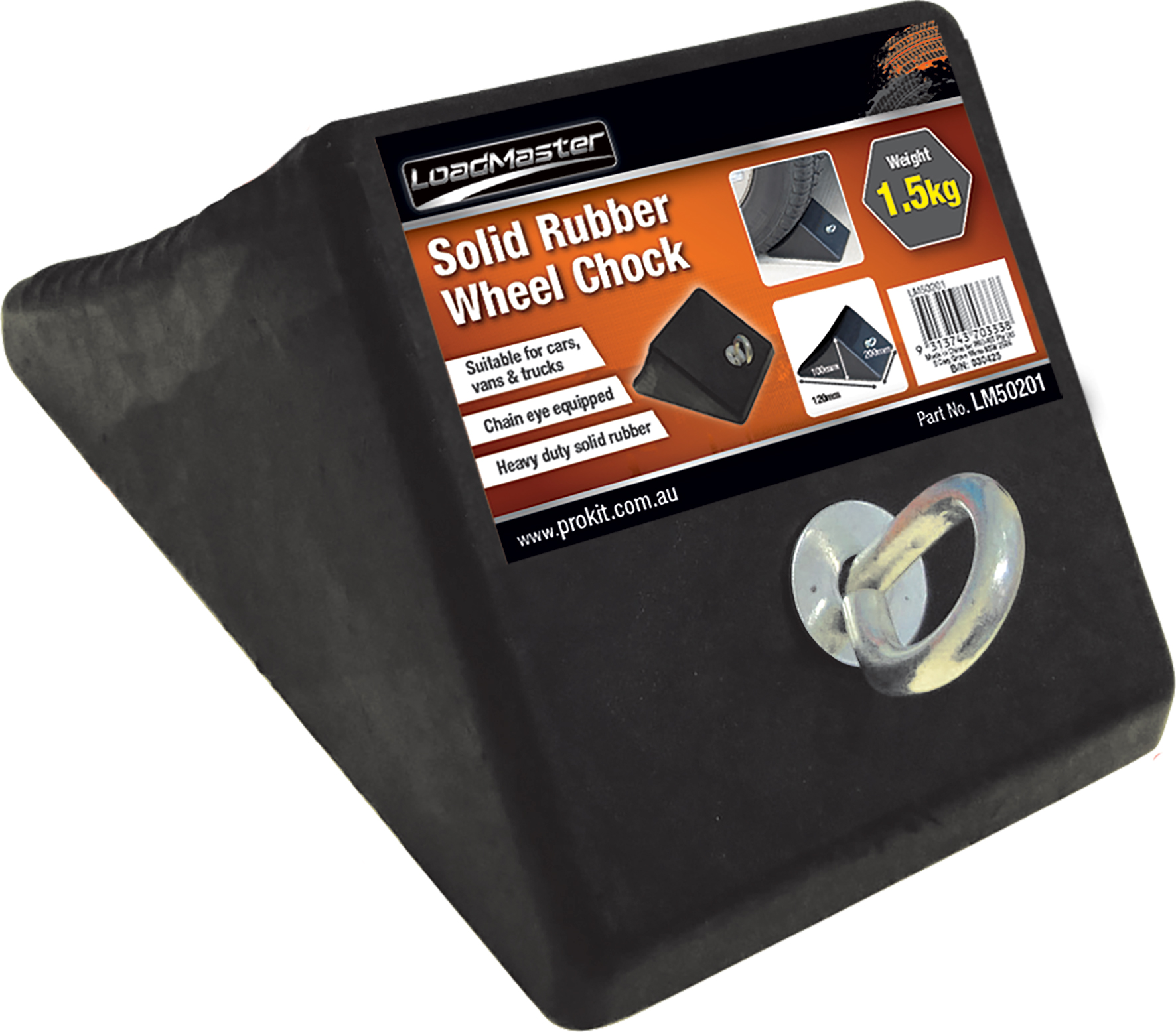 1.5kg Solid Rubber Wheel Chock
