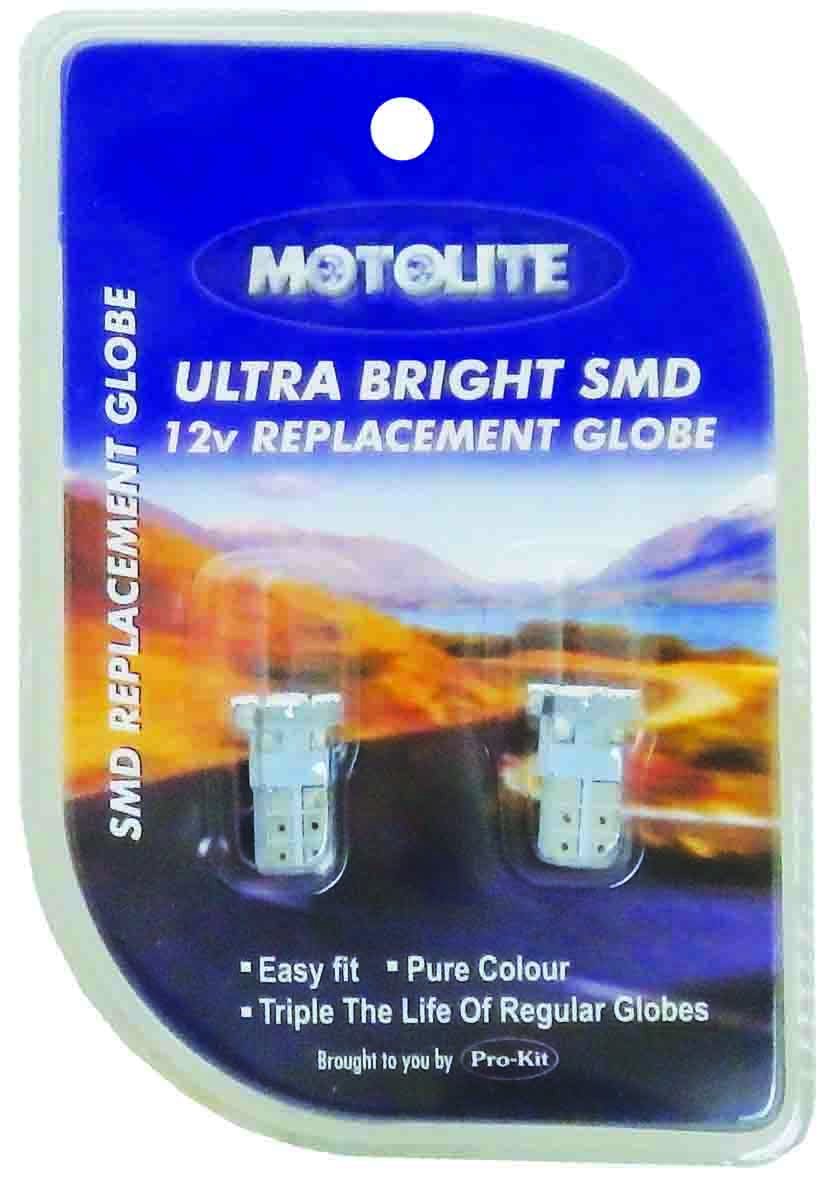 2pc Blue Single Contact Narrow Angle Beam Globes