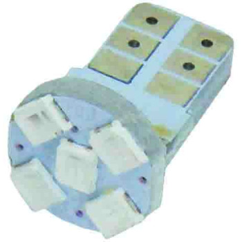 2pc White T10PE Single Contact Narrow Angle Beam Globes