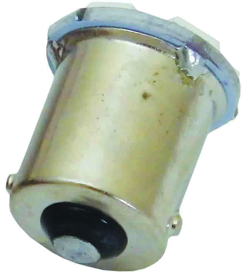 2pc White S25 BA15S Single Contact Narrow Angle Beam Globes