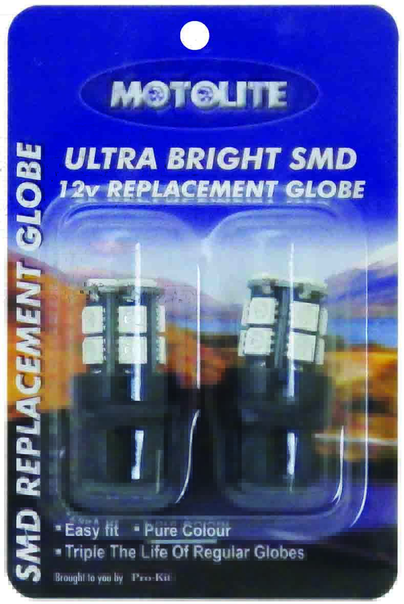 GLOBE – 2pc SMD 7440 13CHIPS WHITE