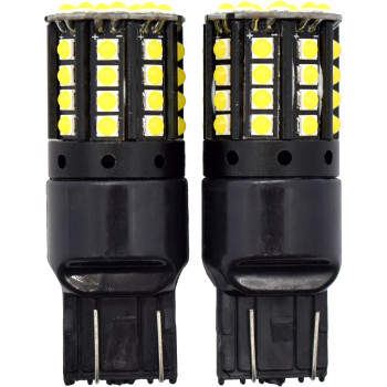 2pc LED Globes T20 W3 x 16D (7440) White