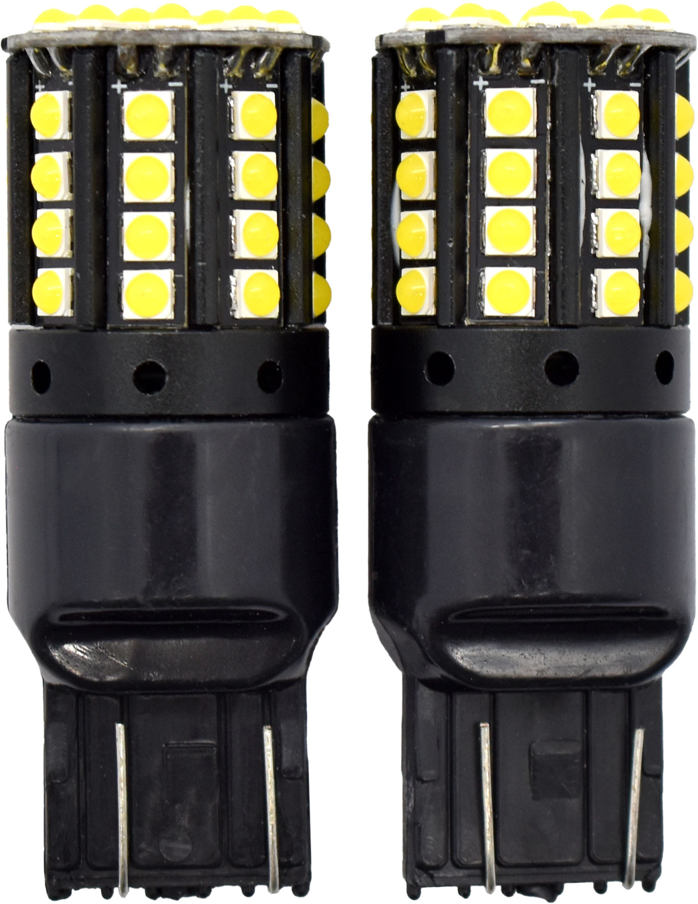 2pc LED Globes T20 W3 x 16D (7440) White