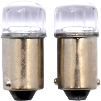 2pc LED Globes BA9S (233) White