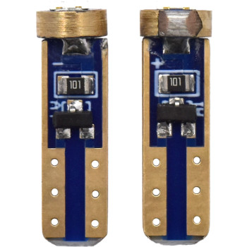 2pc LED Globes T5 W2 x 4.6D (501) White