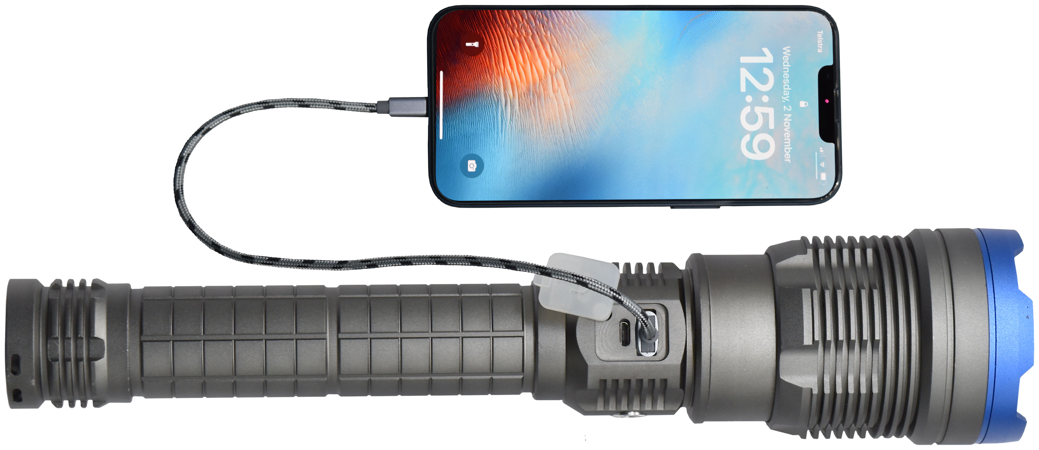 8000LM Re-chargeable High Power COB Torch