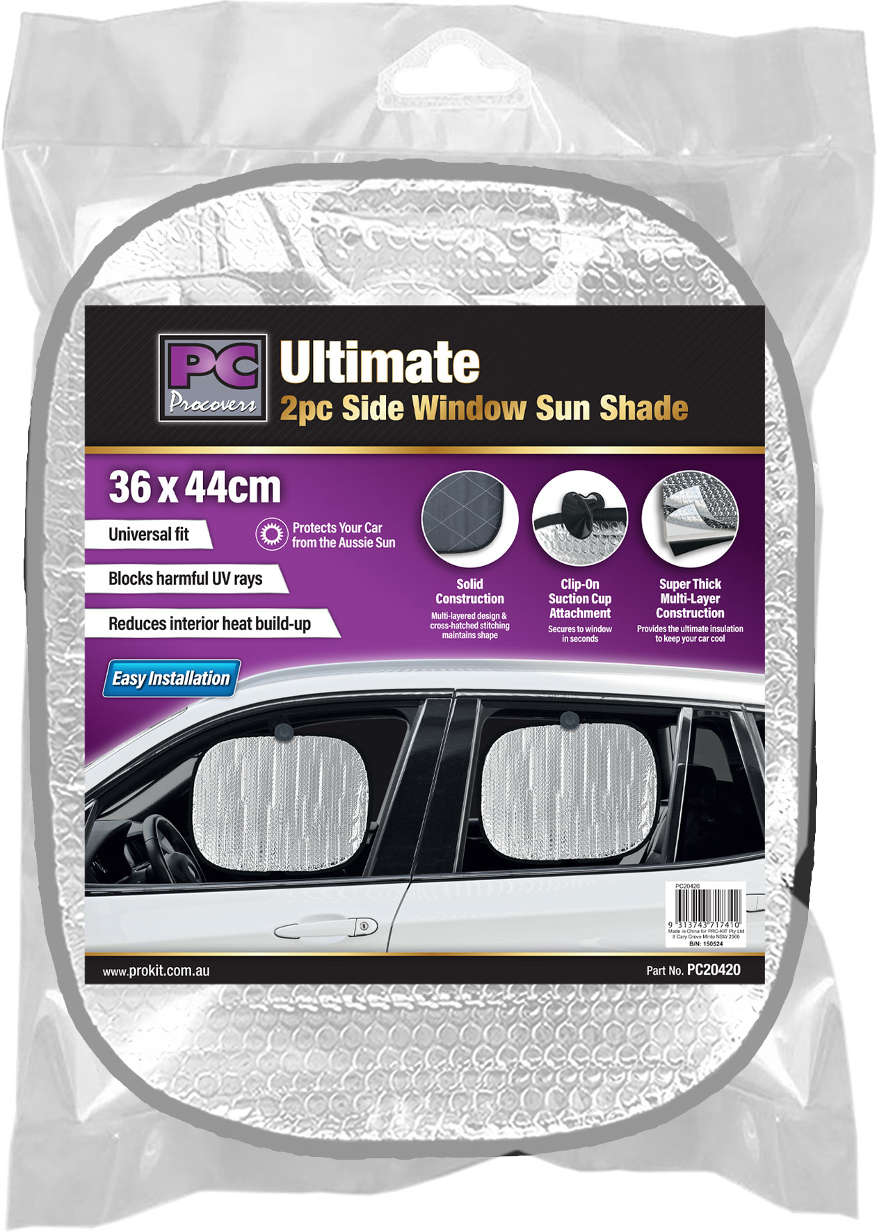 2pc Ultimate Side Window Sun Shade
