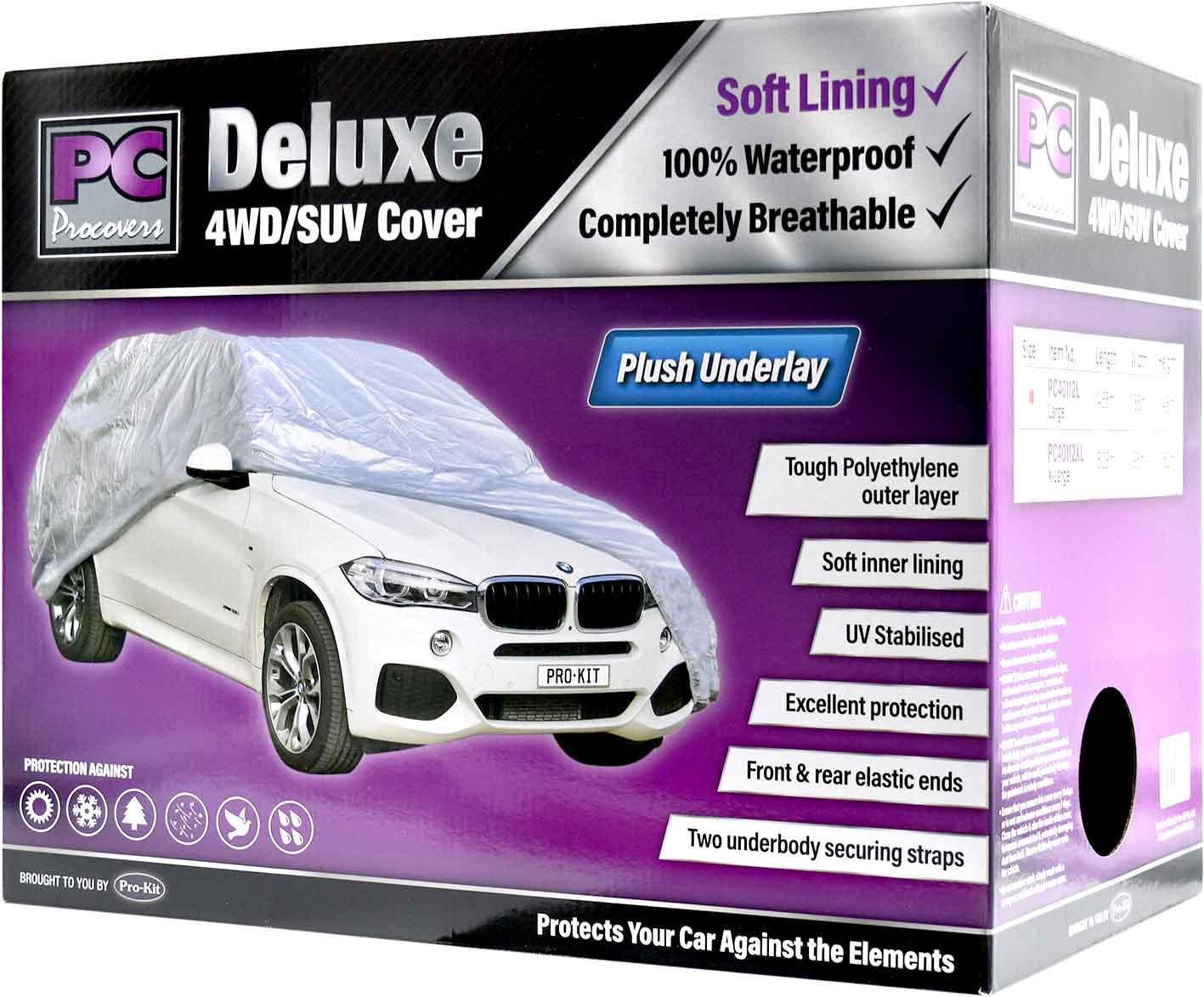 Extra Large Deluxe 4WD / SUV Cover
