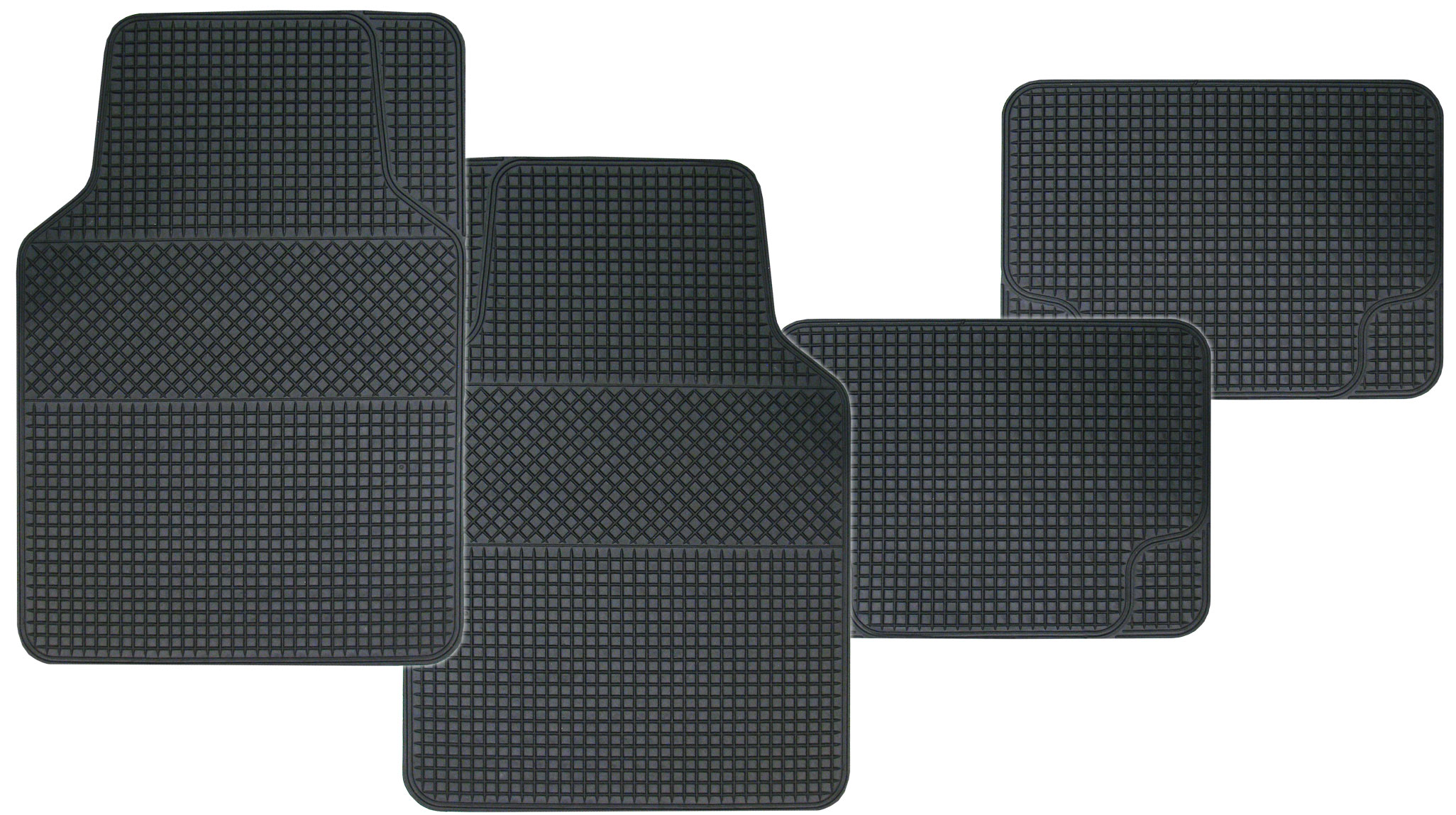 MAT SET – 4pc RUBBER BLACK PC50202