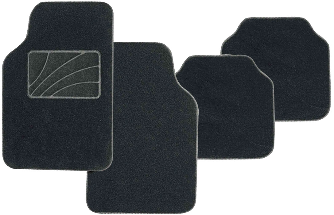 4pc GREY CARPET MAT SET