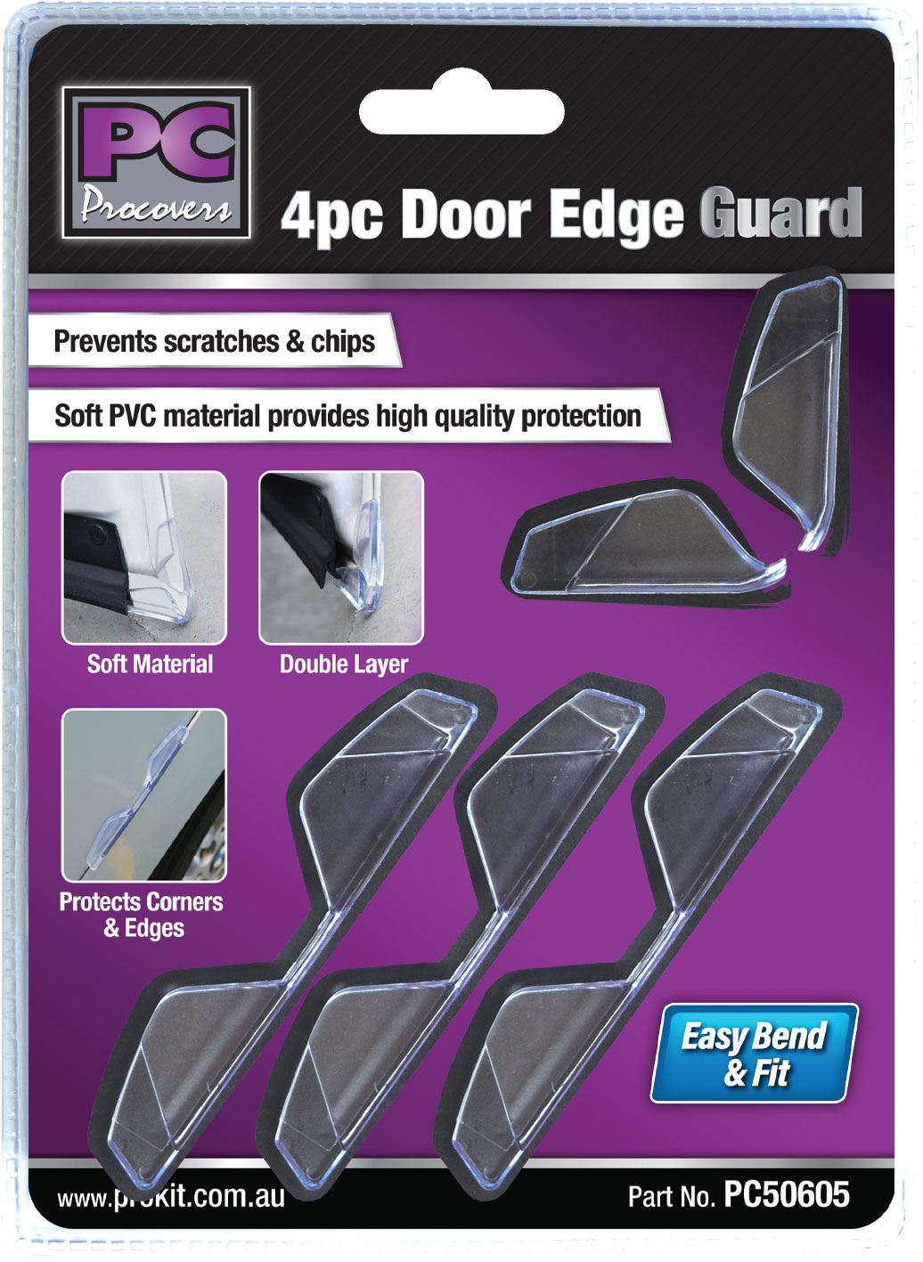 4pc Clear Door Guard