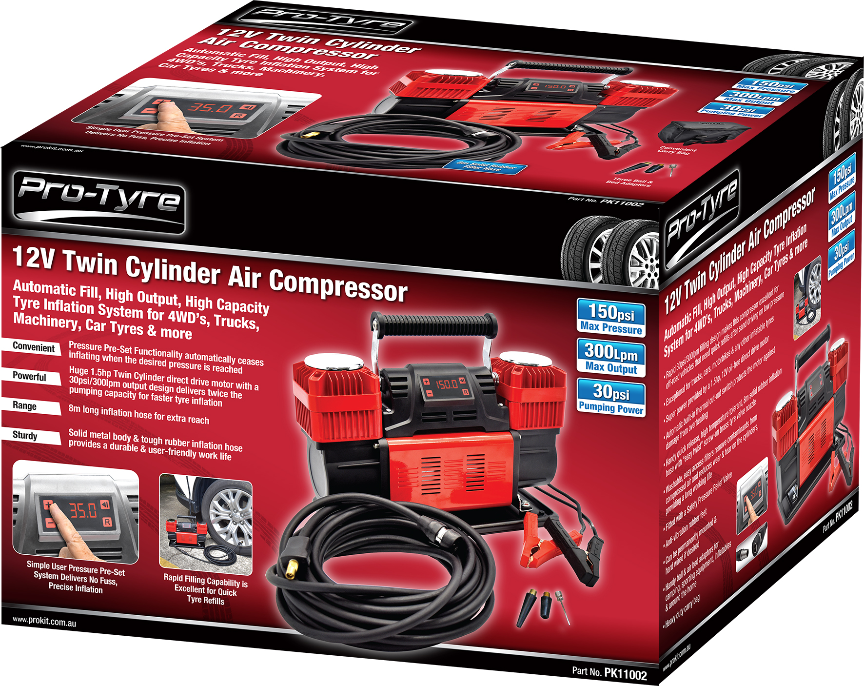 12v Twin Cylinder Air Compressor