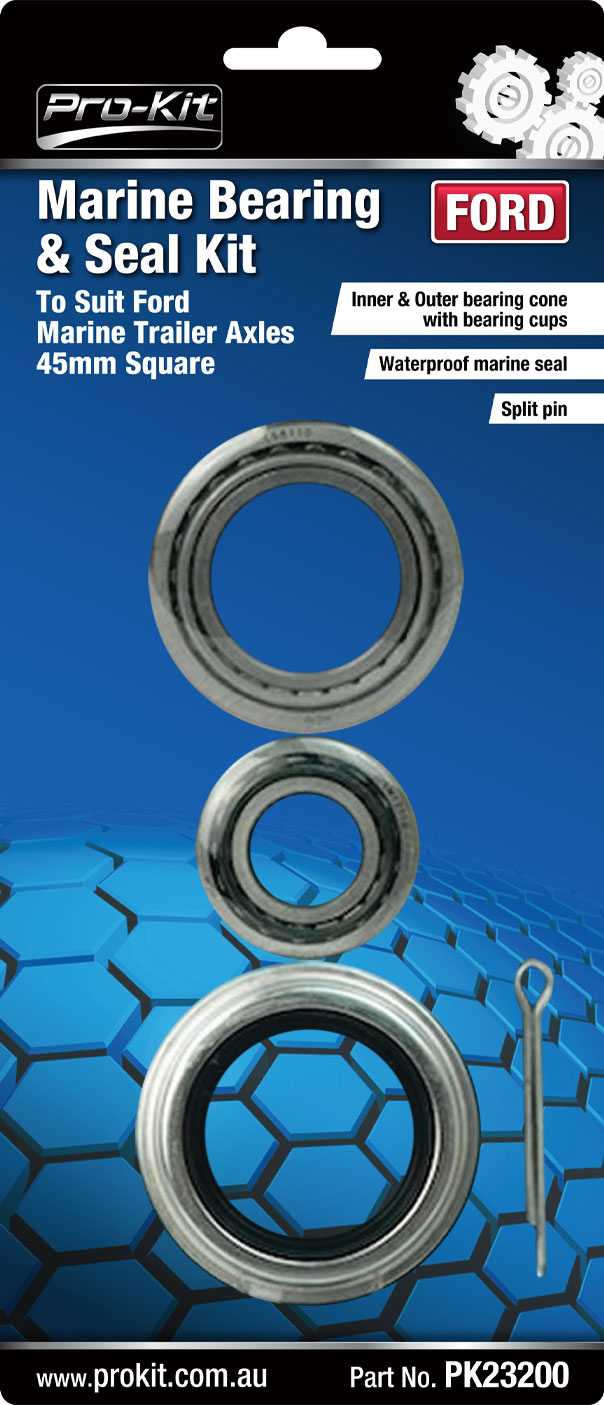 Marine Bearing & Seal Kit to Suit Ford Marine Trailer Axles 45mm Square