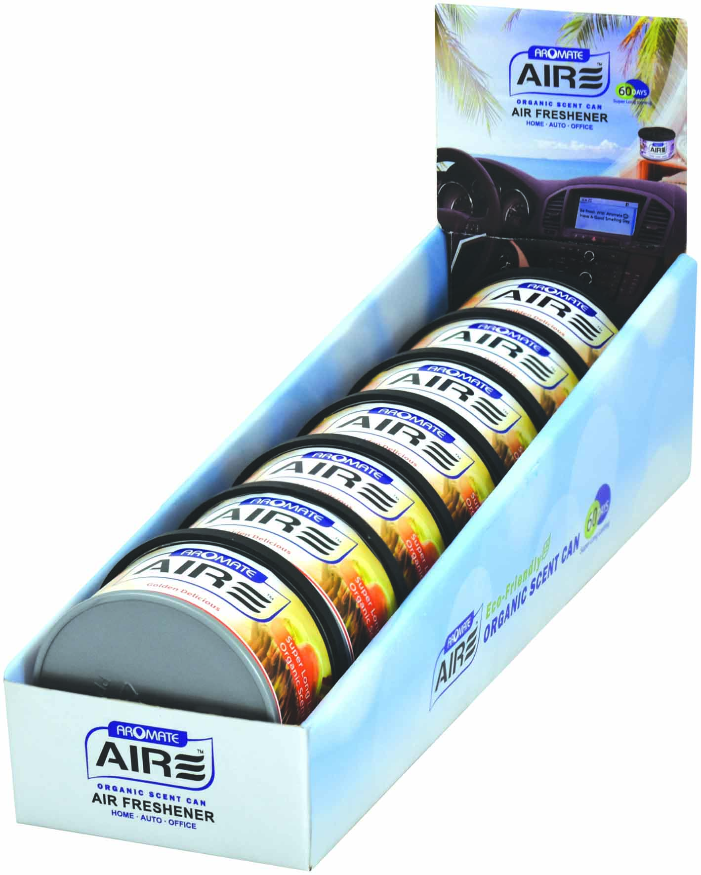 AIR FRESHENER – 7pc PERFUME BLOCK GOLDEN DELICIOUS POS