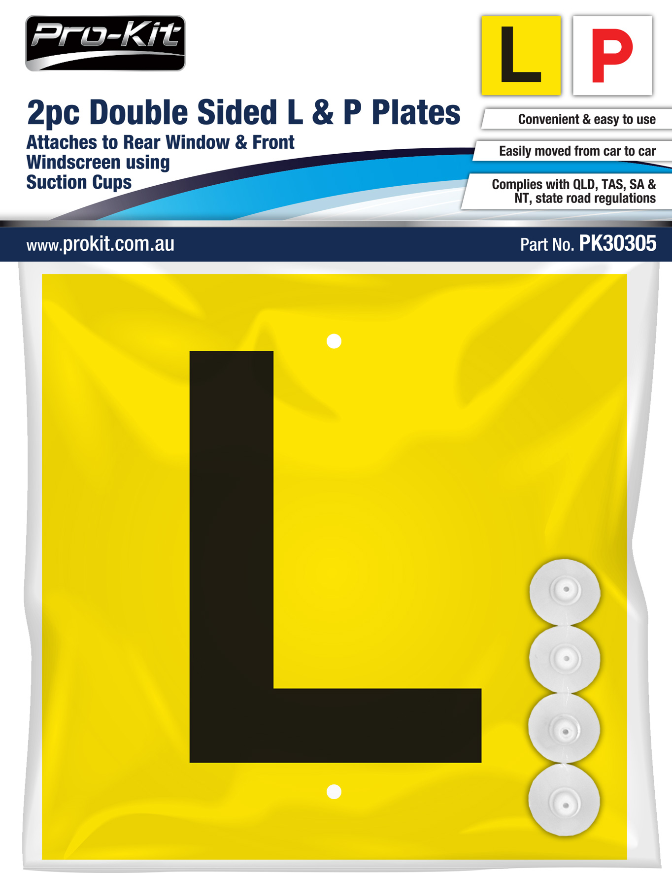 2pc Double Sided L & P Plates