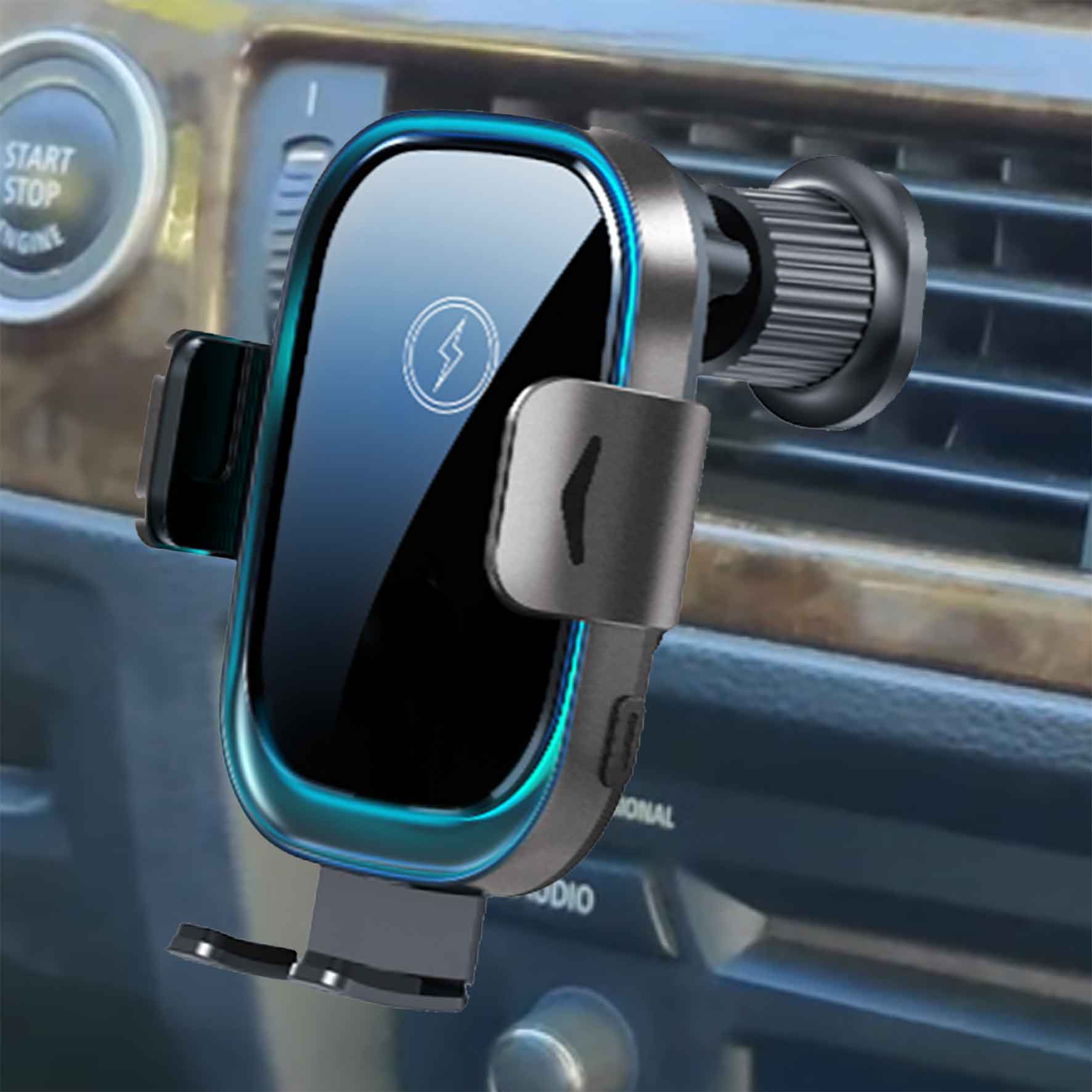 Auto-Clamping Wireless Charging Phone Holder