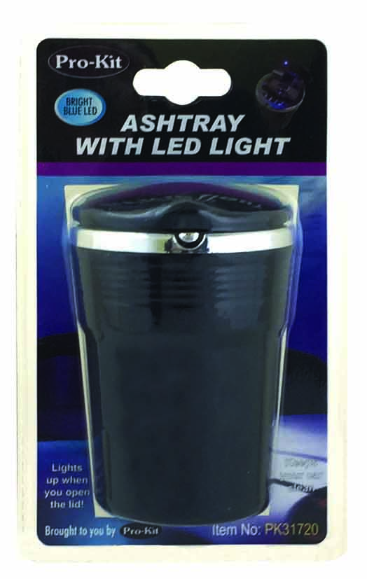 ASH TRAY with LED LIGHT & LID