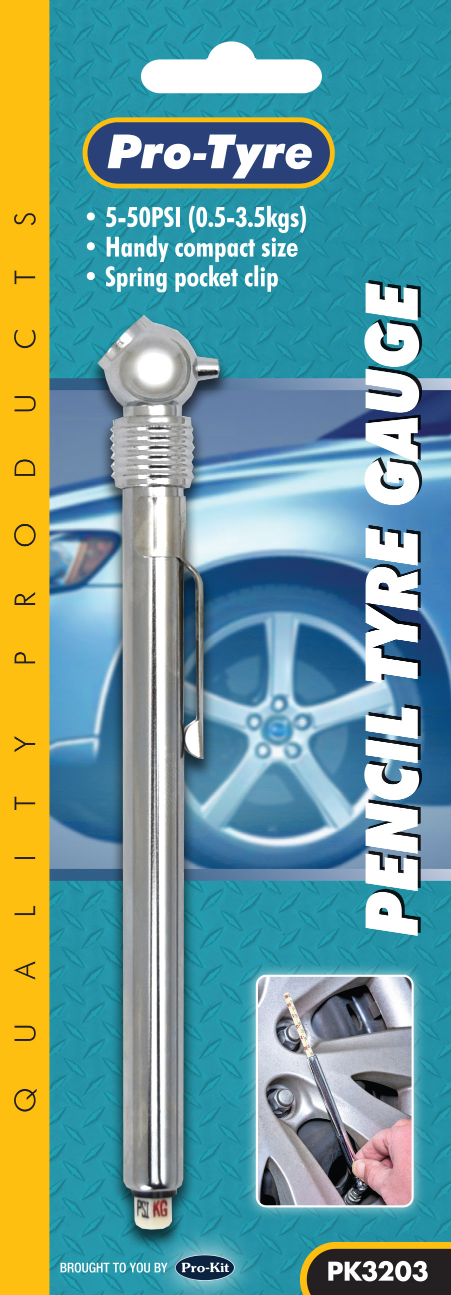 PENCIL TYRE GAUGE – 50LB