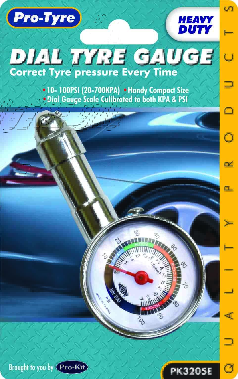DIAL TYRE GAUGE -HEAVY DUTY