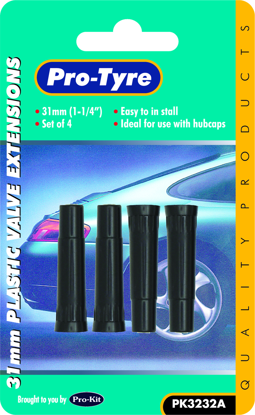 VALVE EXTENSIONS – 4pc 32MM (1-1/4”) PLASTIC