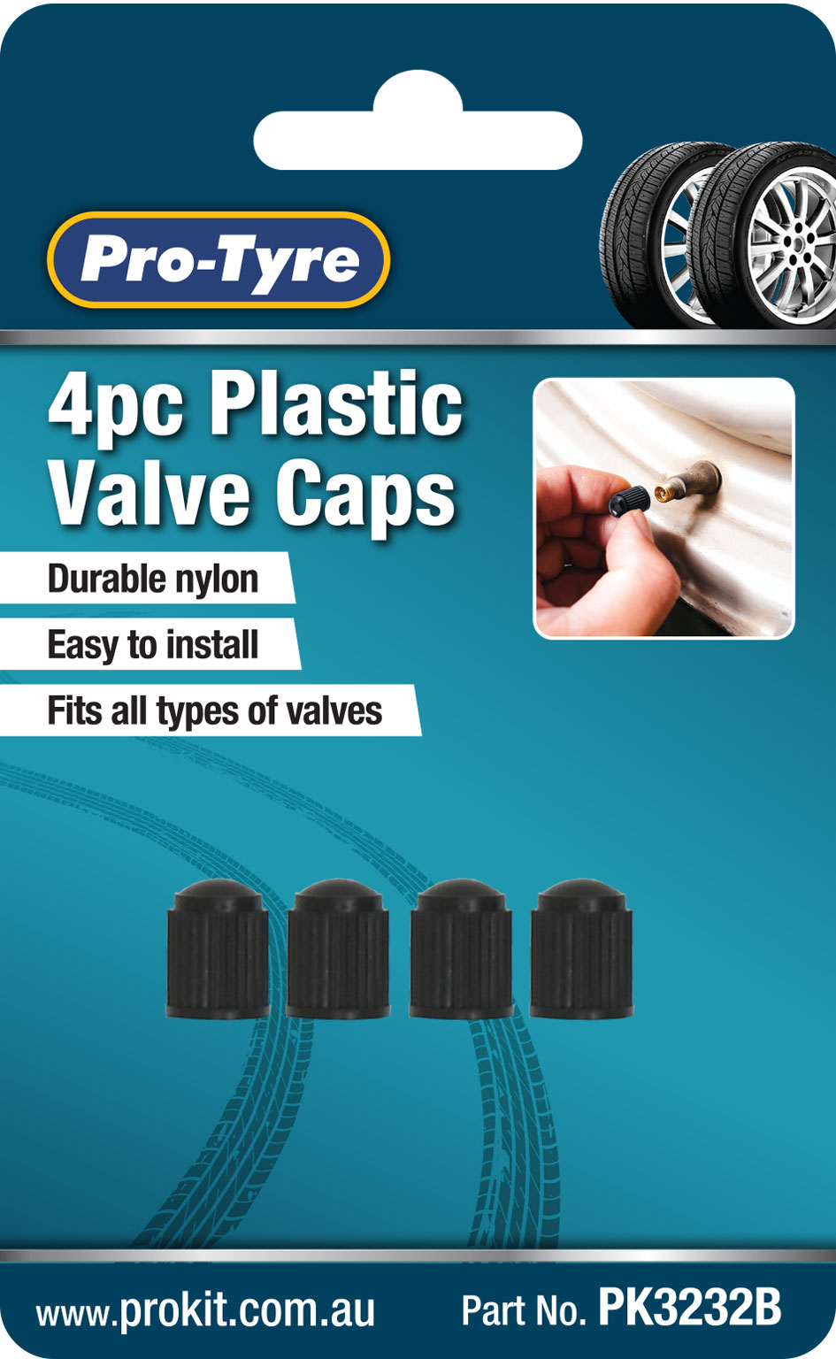 VALVE CAPS – 4pc PLASTIC