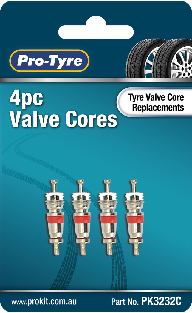 VALVE CORES – 4pc SHORT