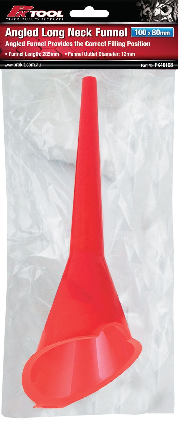 90mm(3 1/2”) ANGLED LONG NECK FUNNEL