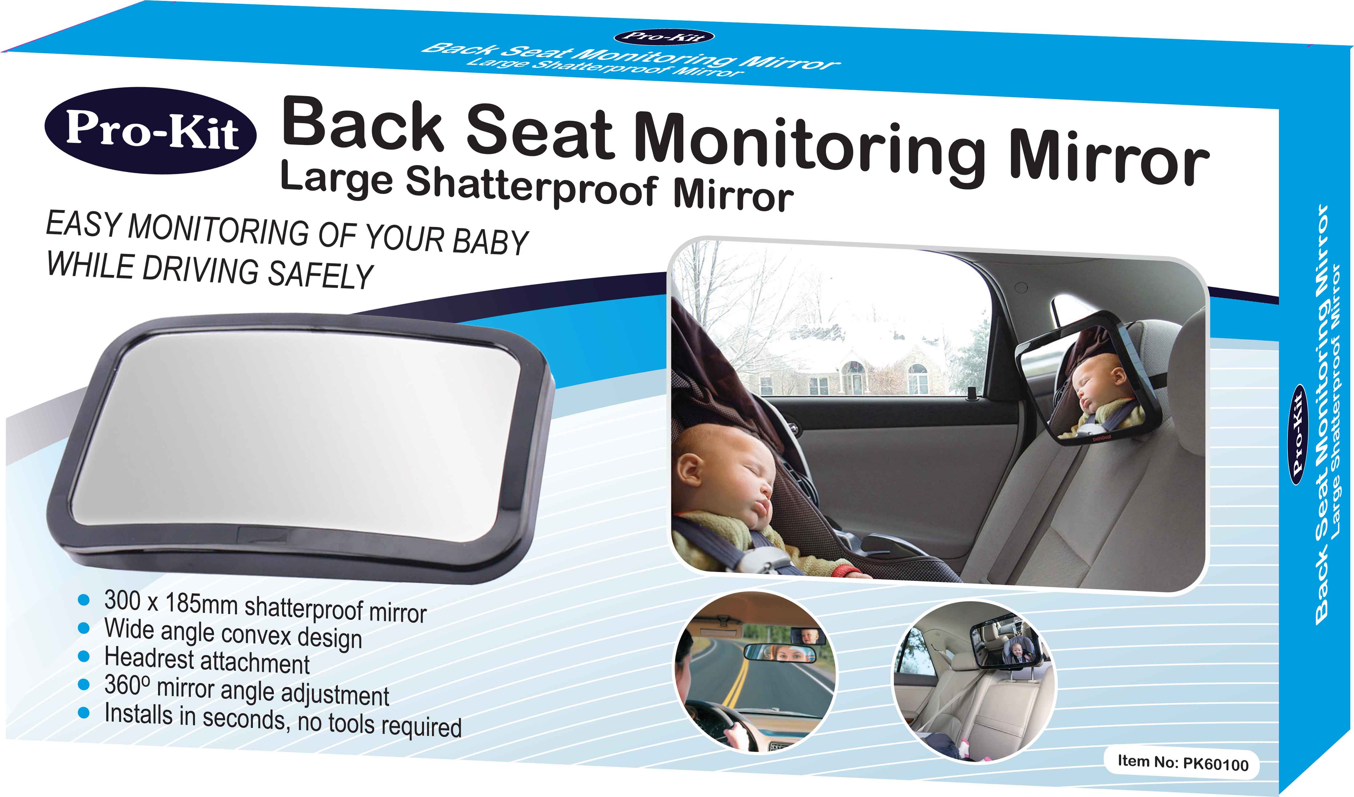 Back Seat Monitoring Mirror