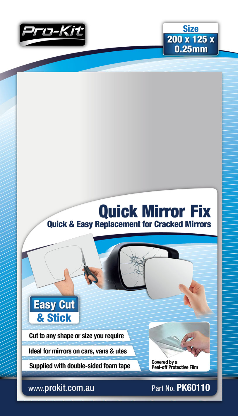 203 x 127mm Quick Mirror Fix