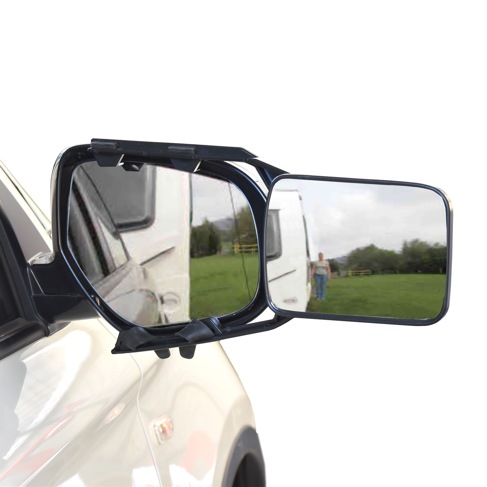 1pc Clamp-On Towing Mirror