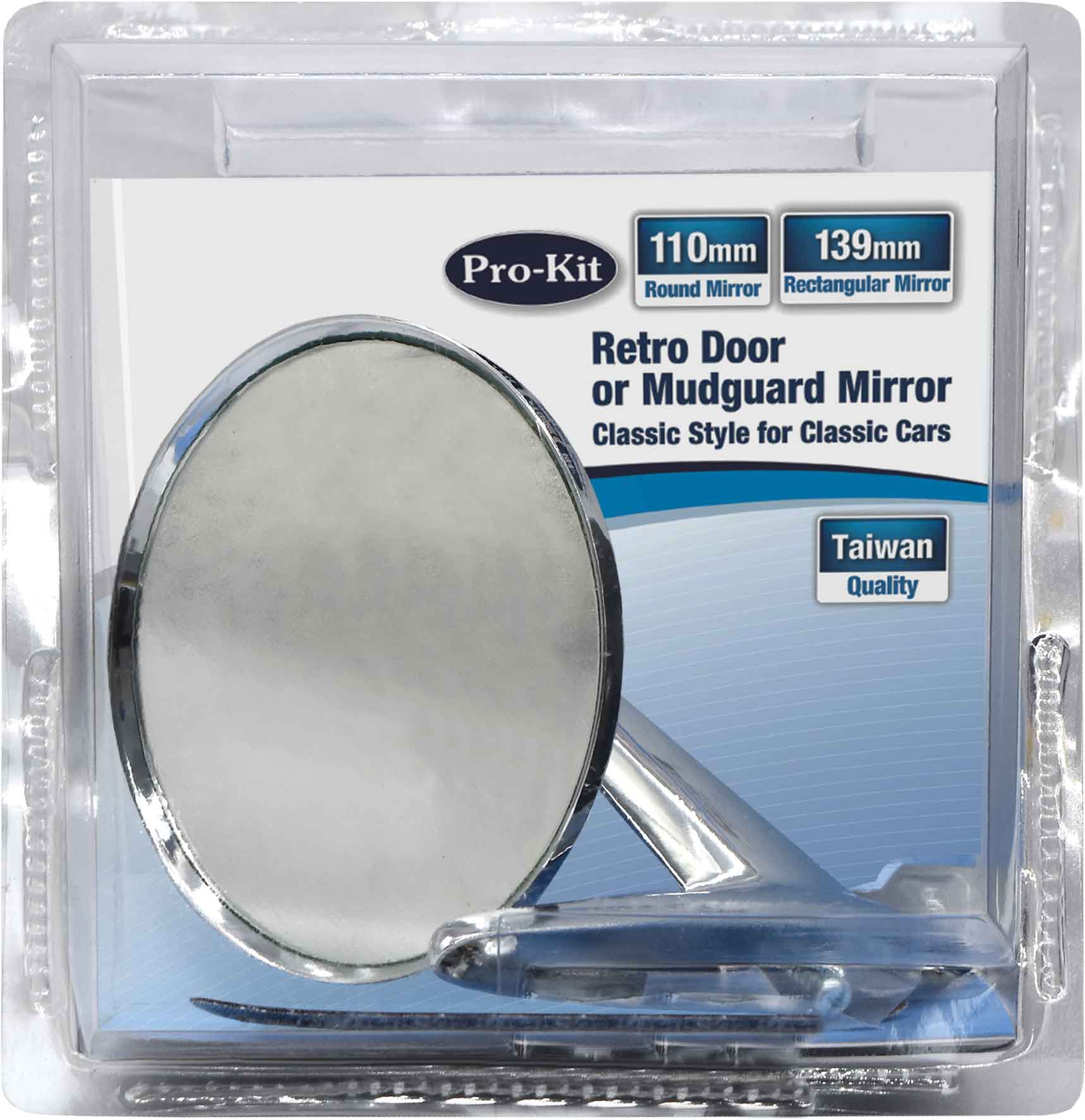 110mm Retro Door or Mudguard Mirror