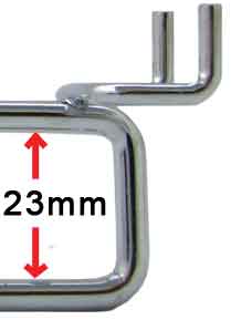 150mm Single Heavy Duty Display Hook For Volcano Panels with 50mm Price Tag Holder
