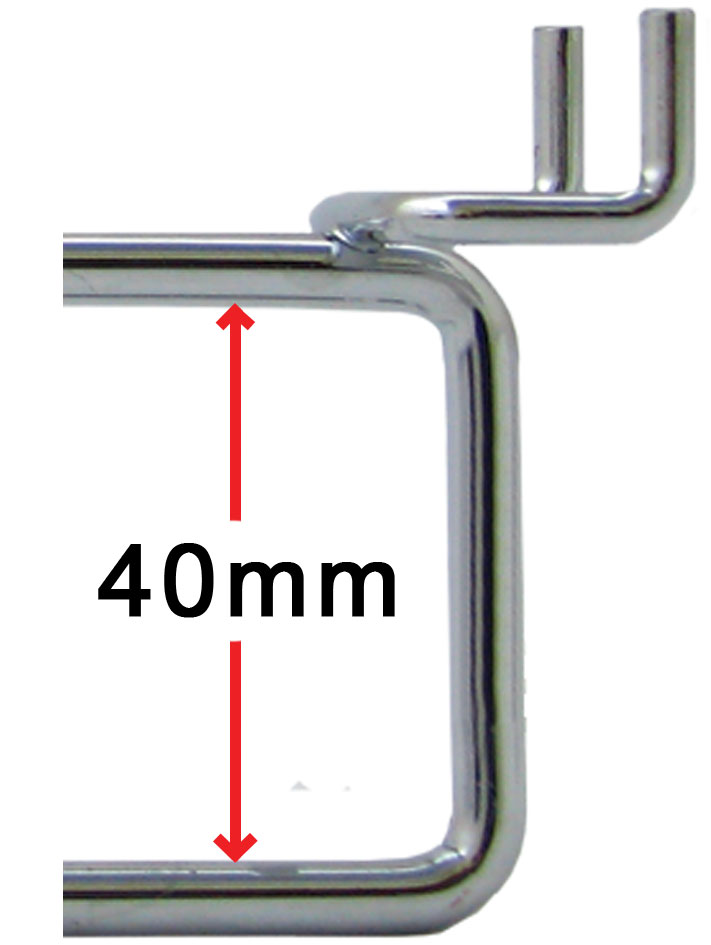180mm Single Heavy Duty Display Hook For Volcano Gondola Panels