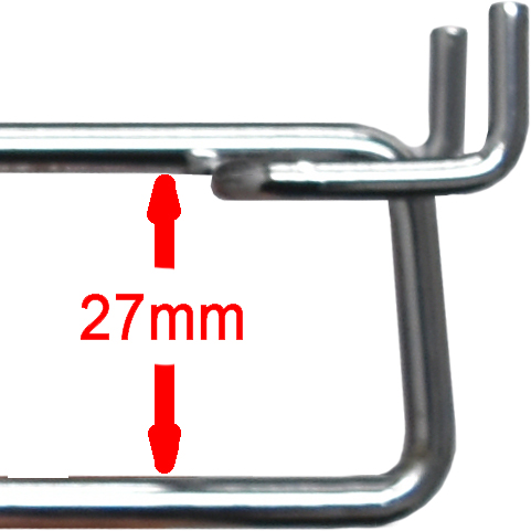 250mm Single Heavy Duty Display Hook For Flat Gondola Panels