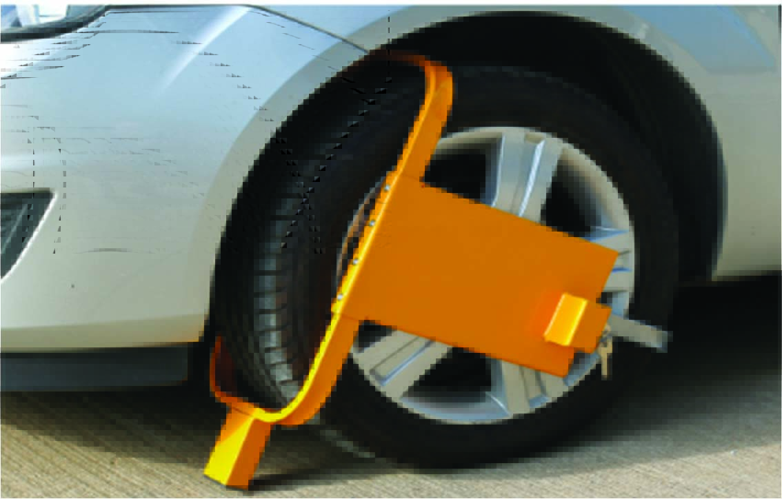 Wheel Clamp with Square, Wheel Nut Protection Plate
