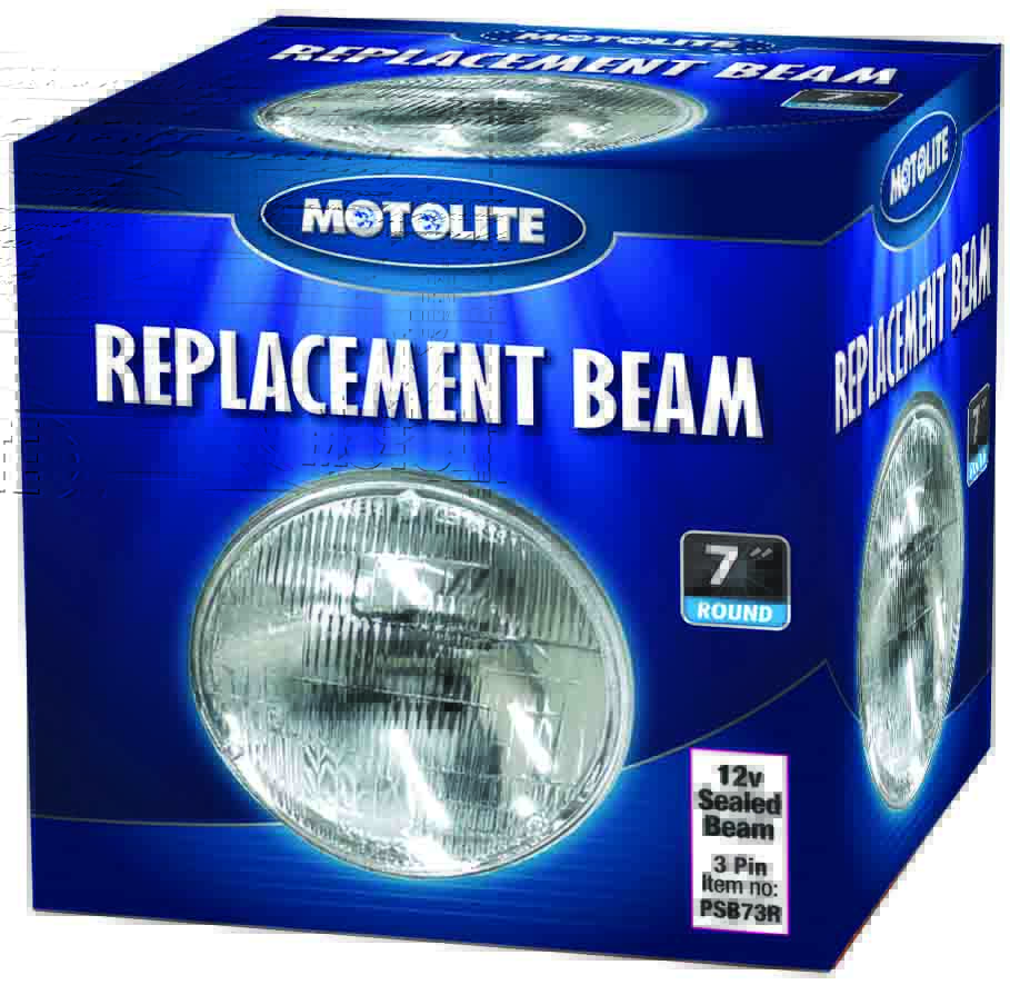 12V 7” Round Large 3 Pin Sealed Beam 50/75W