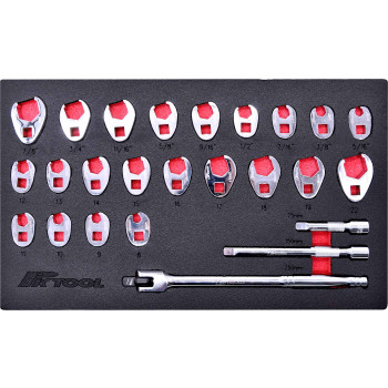25pc Crowfoot Flare Nut Spanner Set