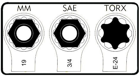 8pc MULTI-DRIVE SPANNER SET
