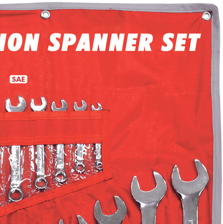 30pc METRIC & SAE Cr-V COMBINATION SPANNER SET