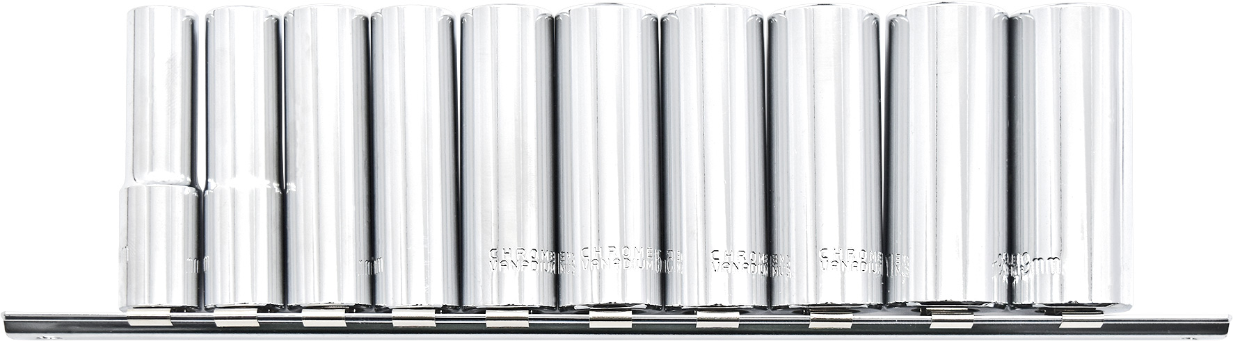 10pc 3/8” Dr Metric Deep Socket Set 6pt