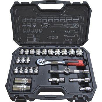 26pc 3/8” Dr Metric Socket Set
