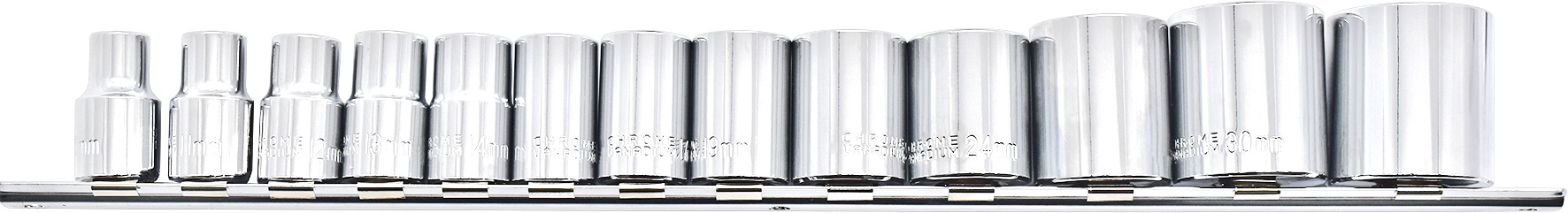 13pc 1/2” Dr Metric Socket Set 6pt
