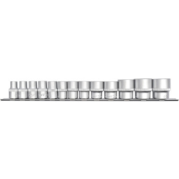 13pc 1/2” Dr Metric Hetok Socket Set